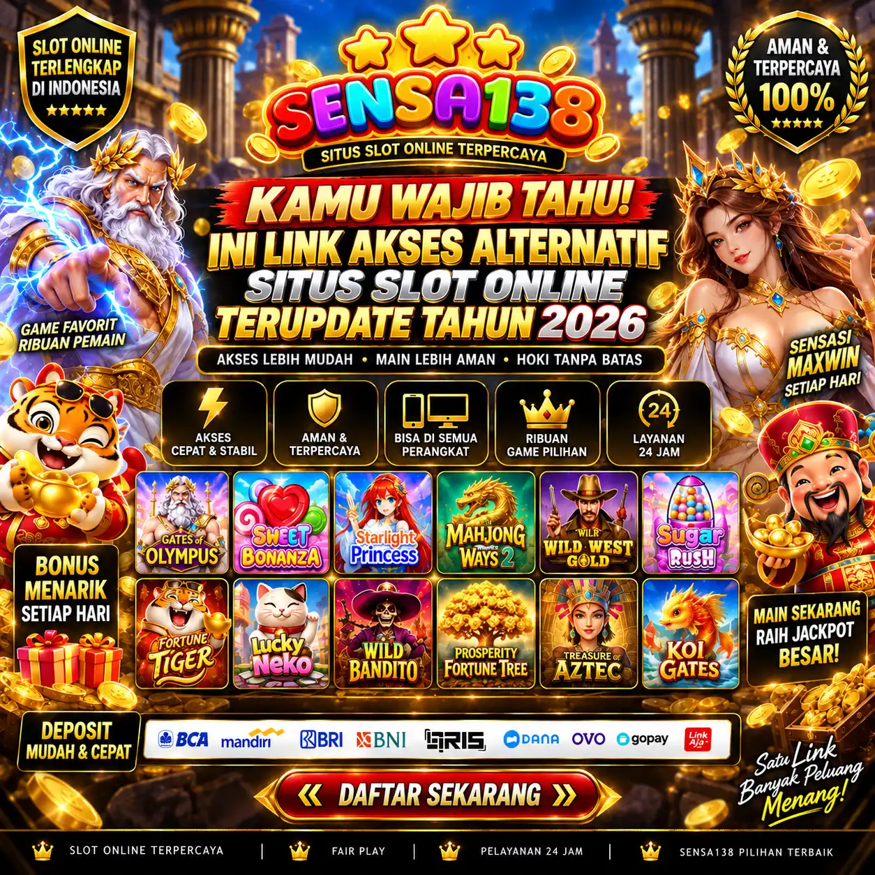 Sensa138: Kamu Wajib Tahu! Ini Link Akses Alternatif Situs Slot Online Terupdate Tahun 2026